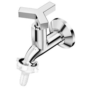 Torneira com Bico para Jardim e Tanque de Parede Up Cromado Celite