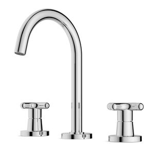 Misturador para Cozinha de Mesa com Bica Alta com Válvula Cross Cromado Celite