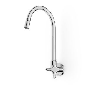 Torneira para Cozinha de Parede Cross Cromado Celite