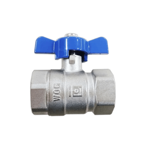 Válvula Esfera Borboleta FF Azul PN25 Wog