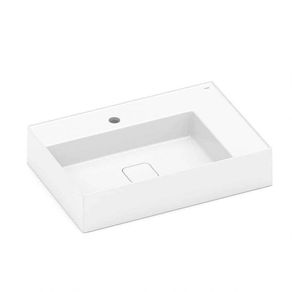 Cuba de Apoio Retangular com Mesa de 62x42cm Platinum P8 Branco Incepa