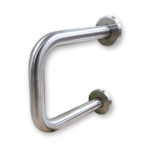 Barra de Apoio Lateral para Lavatório de 25x24cm Inox Escovado Wog