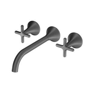 Misturador para Lavatório de Parede Liss 230 00922770 Grafite Escovado Docol