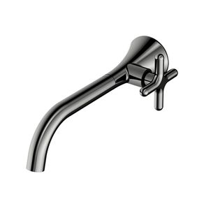 Torneira Lavatório de Parede Liss 330 00922248 Grafite Polido Docol