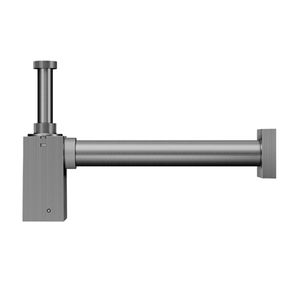 Sifão para Lavatório Square 00636070 Grafite Escovado Docol