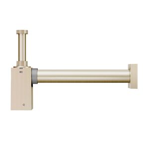 Sifão para Lavatório Square 00636044 Níquel Escovado Docol