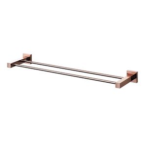 Porta Toalha Bastão Duplo Square 00641830 Cobre Polido Docol