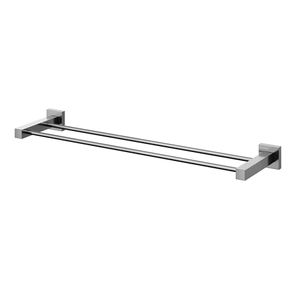 Porta Toalha Bastão Duplo Square 00641848 Grafite Polido Docol