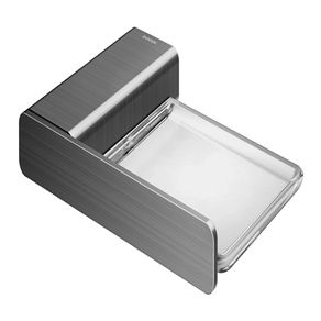 Saboneteira Flat 001013870 Grafite Escovado Docol