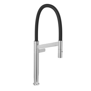 Torneira para Cozinha de Mesa com Bica Alta 1189.C.PT Cromado e Preto Deca