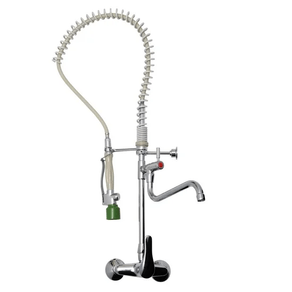 Conjunto Misturador Pré-Lavagem de Parede 842 00/8/1 6758912 Inox Wog