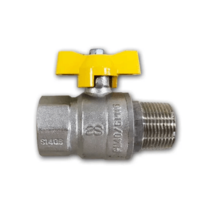 Válvula Esfera Borboleta MxF para Gás de 1/2