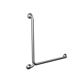 Barra de Apoio em L PCD Inox Escovado Levevida