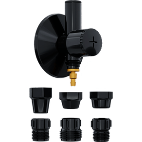 Adaptador 6 em 1 para Filtro com Registro Integrado em ABS(Plástico) Ref. 310907 Black Blukit