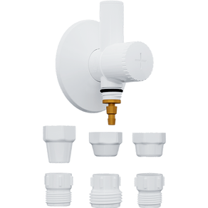 Adaptador 6 em 1 para Filtro com Registro Integrado em ABS(Plástico) Blukit