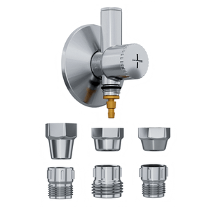 Adaptador 6 em 1 para Filtro com Registro Integrado em ABS(Plástico) Ref. 310905 Cromado Blukit