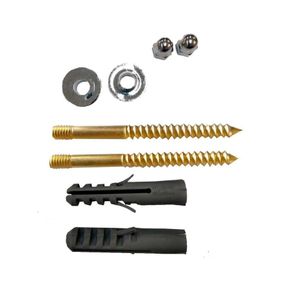 Kit de Parafusos Bucha 8mm de 64mm em Latão Wurth